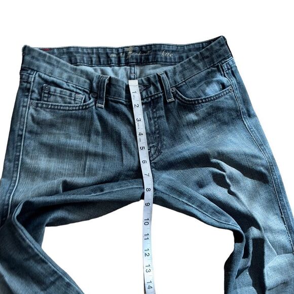 7 For All Mankind Hale Straight Cut Jeans Size 27 - Picture 10 of 15